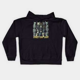 Crazy Cat Lady Kids Hoodie